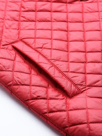 SASSAFRAS Women Red Solid Quilted Jacket