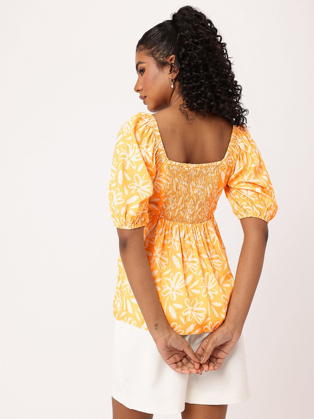 DressBerry Slay it With Flowers Printed A-Line Top