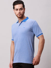 Park Avenue Men Polo Collar Pockets Slim Fit T-shirt
