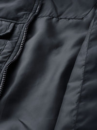 DressBerry Women Navy Blue Solid Bomber Jacket
