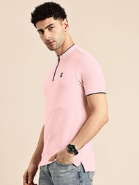 Being Human Mock Collar Pure Cotton T-shirt