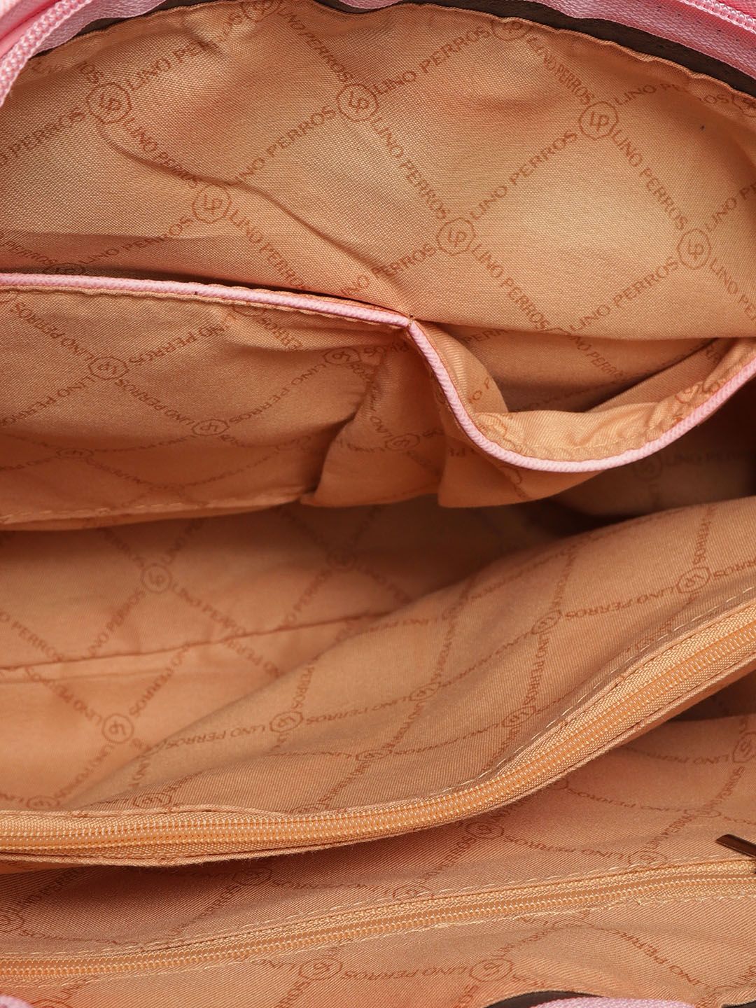 Lino Perros Pink Solid Laptop Bag