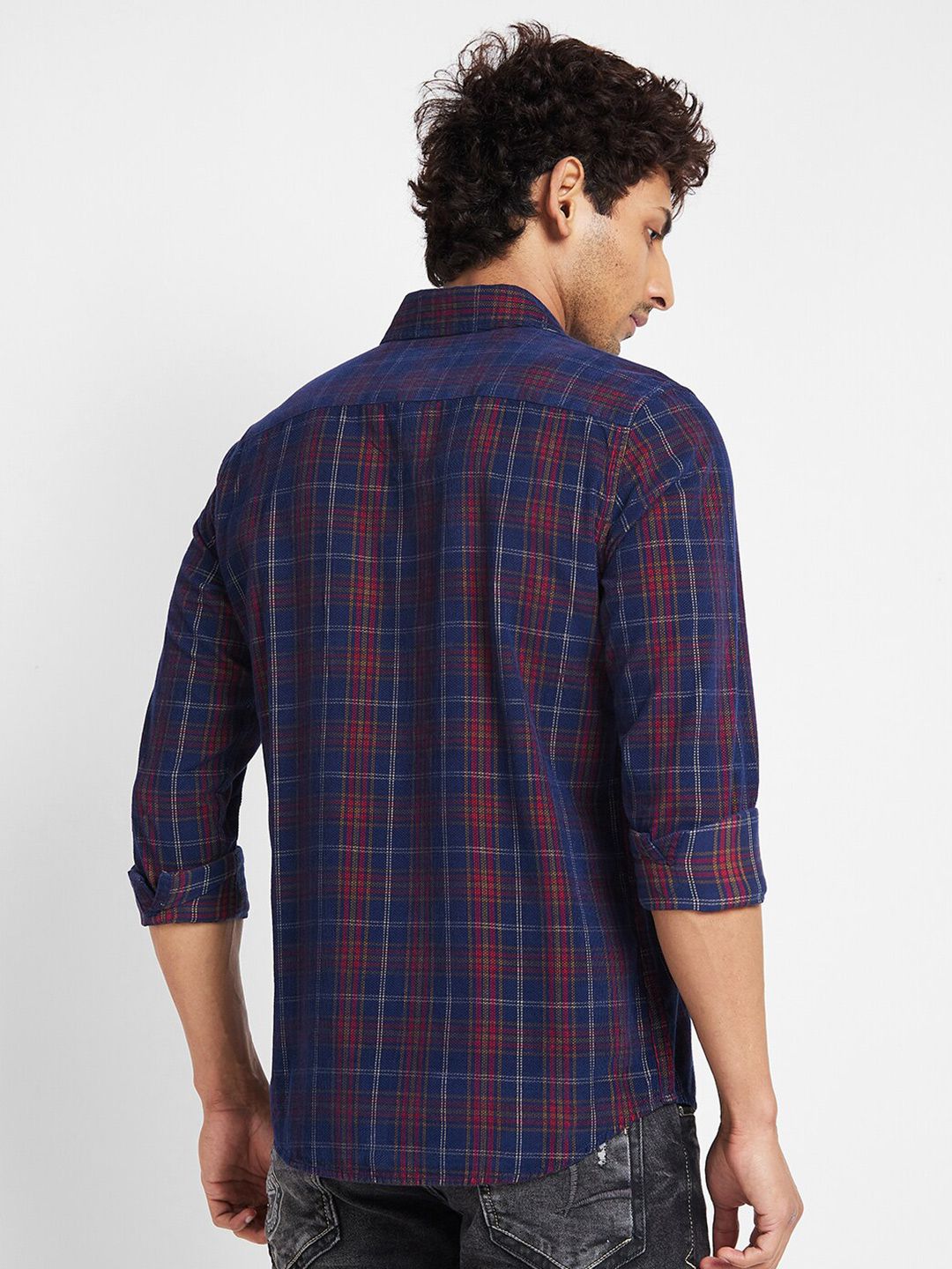 Being Human Slim Fit Tartan Checked Casual Shirt