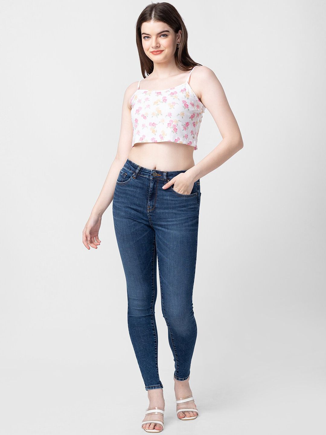 SPYKAR Women Super Skinny Fit Light Fade Cotton Jeans