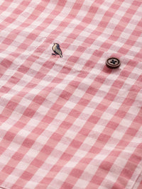 Mr Bowerbird Pure Cotton Tailored Fit Gingham Checked Casual Shirt