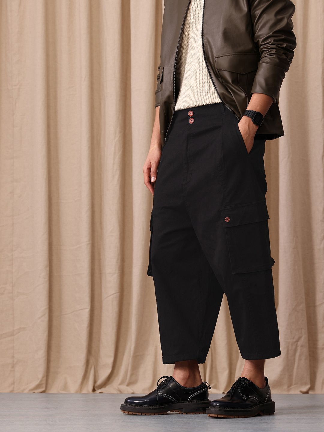 Mr Bowerbird Men Oversized Fit Pleated Trousers