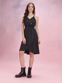 DressBerry Button Detailed Fit & Flare Dress