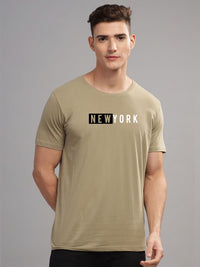 ADRO Men Typography Printed Applique T-shirt