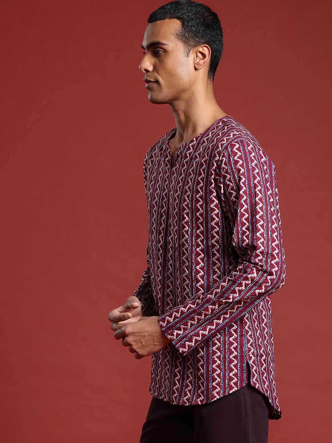 Anouk Men Printed Pure Cotton Kurta