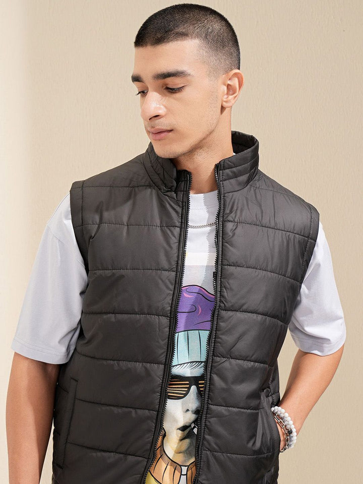 HIGHLANDER Men Self Design Puffer Jacket