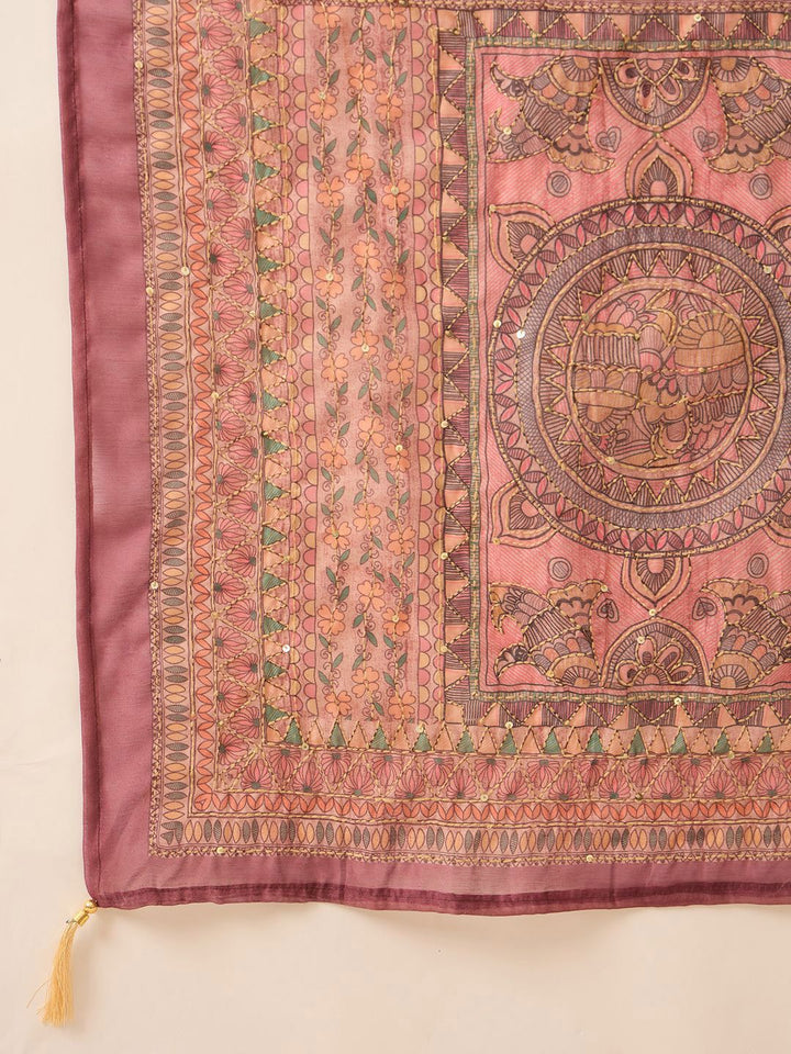 Indo Era Women Embroidered Kurta with Trousers & Dupatta