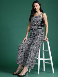 DressBerry Women Ethnic Motifs Printed Smocked Top with Trousers Co-Ord Set