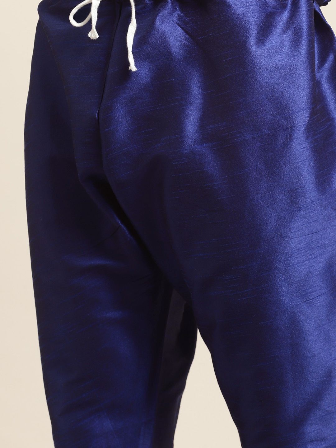 SOJANYA Kurta Biru Lelaki dengan Piyama & Jaket Nehru