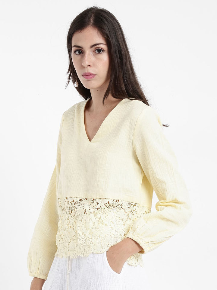 RAREISM Cotton Styled Back Top