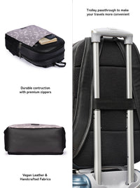 Zouk Men Backpack Rintangan Air Bercetak Geometri Sehingga 16 Inci