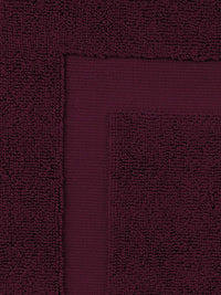 MYTRIDENT Burgundy Set of 2 Super Absorbent 800 GSM Cotton Bath Mat