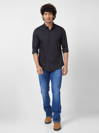 SPYKAR Classic Spread Collar Opaque Regular Fit Cotton Linen Casual Shirt
