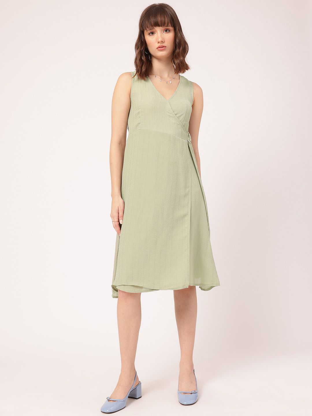 DressBerry Textured Treasures Wrap Dress