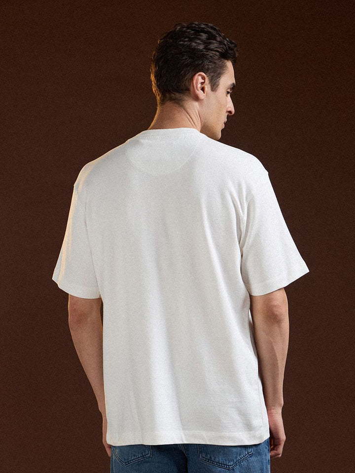 THE BEAR HOUSE Men Printed Drop-Shoulder Sleeves T-shirt