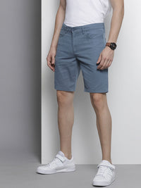 The Indian Garage Co Men Blue Slim Fit Chino Shorts