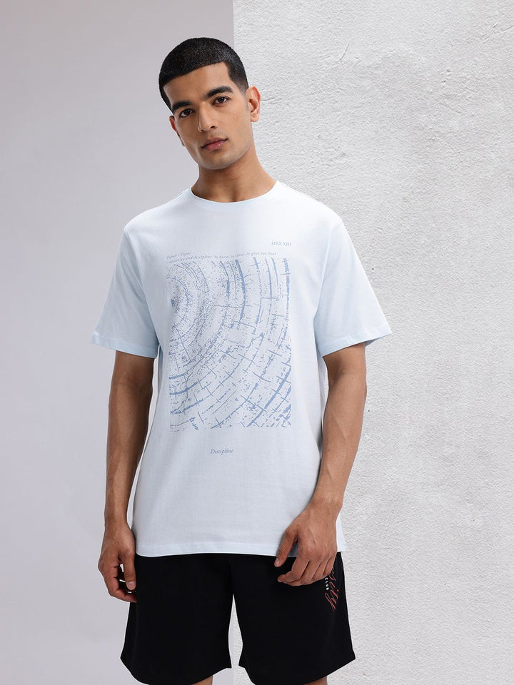 HRX by Hrithik Roshan Printed Pure Cotton Yoga T-shirt