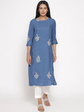 W Women Floral Embroidered Kurta