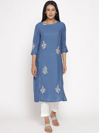 W Women Floral Embroidered Kurta