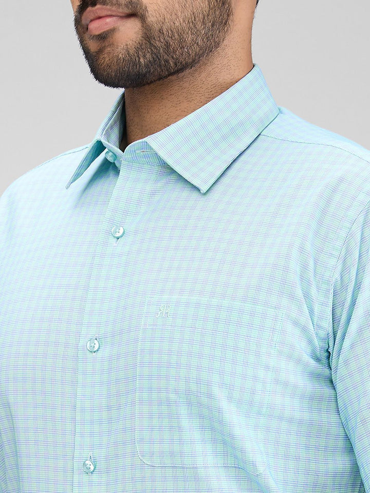 Raymond Checked Pure Cotton Contemporary Fit Shirt