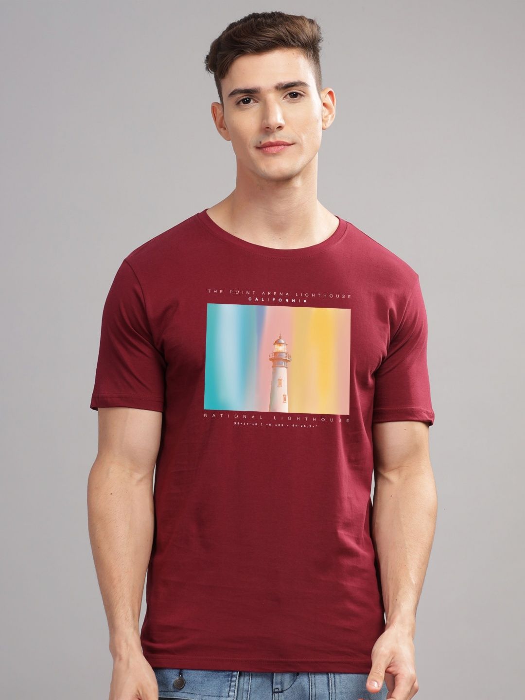 ADRO Men Printed T-shirt