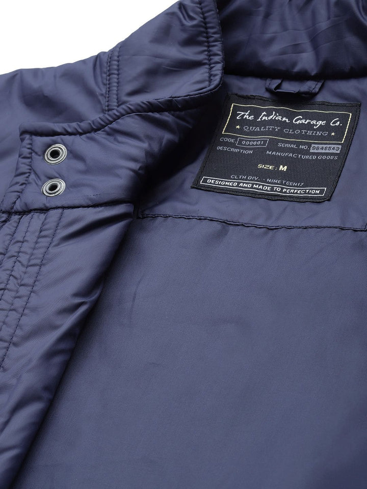 The Indian Garage Co Men Zip-Front Bomber Jacket with Slip Pockets