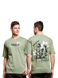 ADRO Men Graphic Printed Round Neck Cotton Oversized T-Shirt