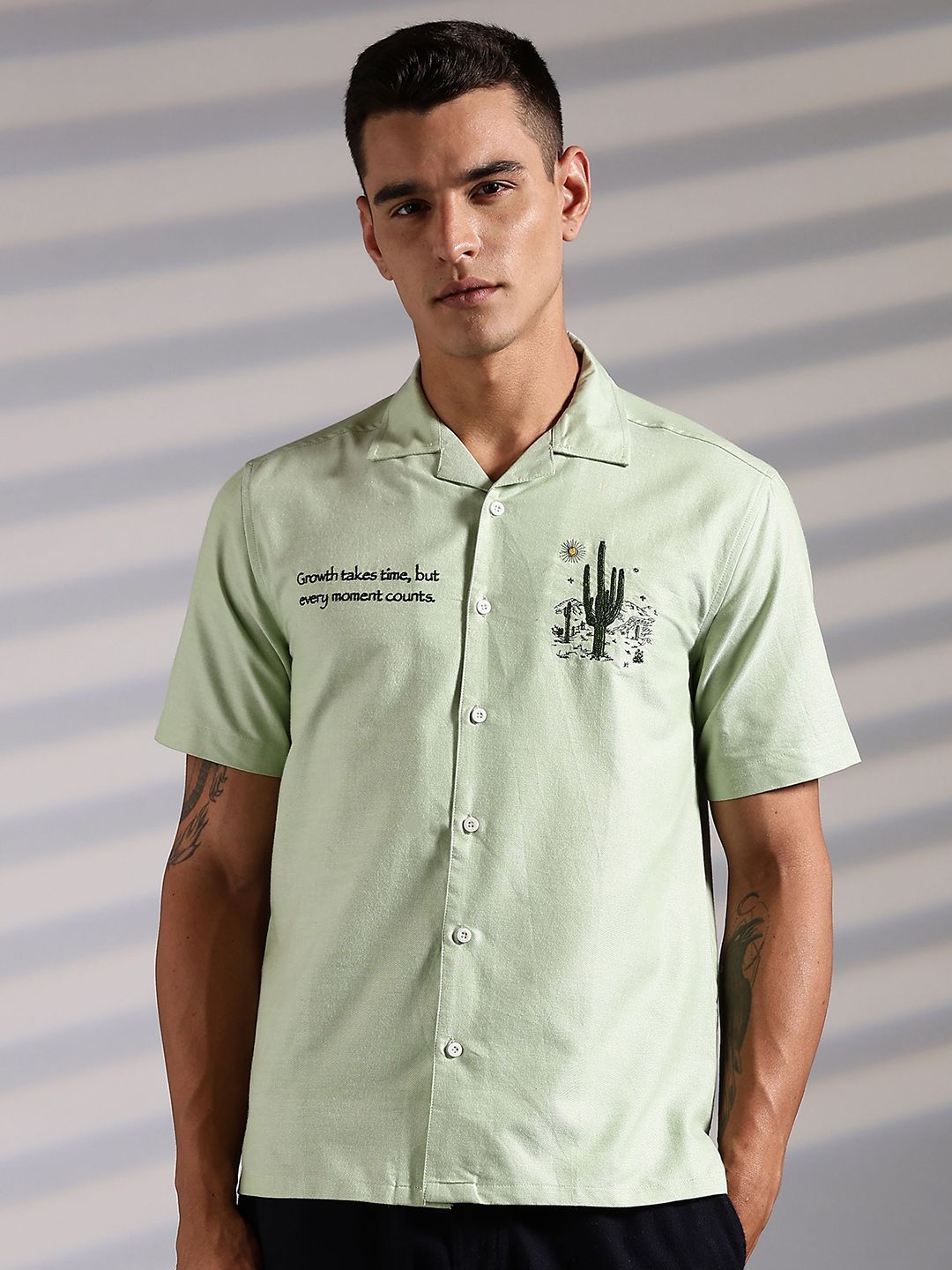 Baju Kapas Kolar Cuba Eszett Cactus