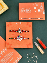 Voylla Lord Krishna Peacock Feather Thread Rakhi