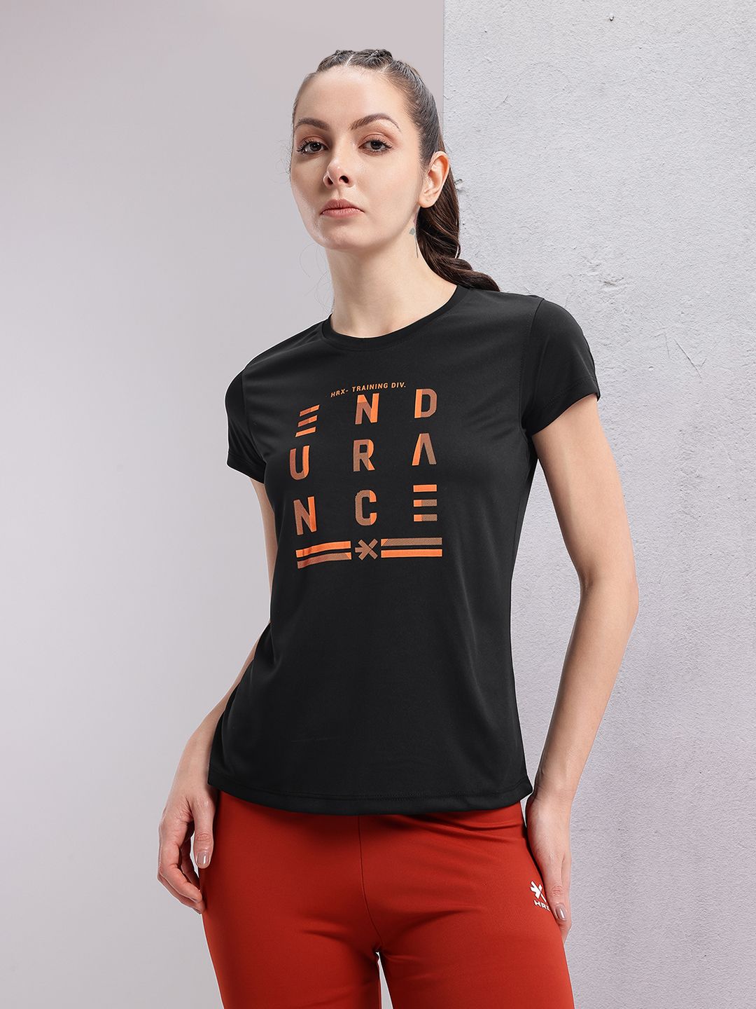 HRX by Hrithik Roshan Typography Printed T-shirt