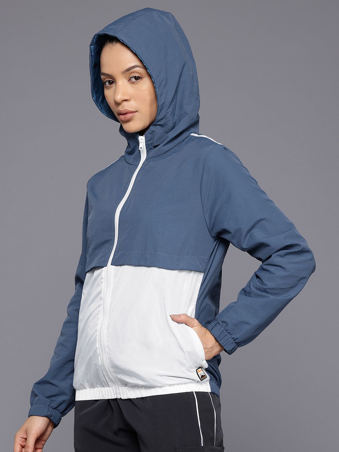 HRX by Hrithik Rosha Rapid-Dry Colourblocked Outdoor Jacket