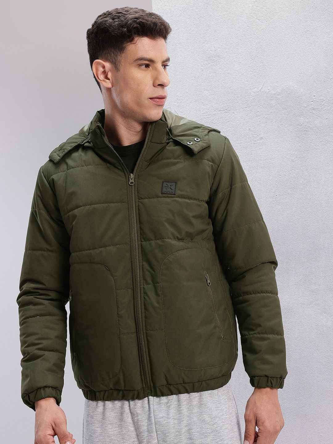 HRX by Hrithik Roshan Hooded Padded Lifestyle Jacket