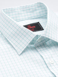 Raymond Pure Cotton Slim Fit Checked Formal Shirt