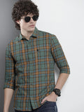 The Indian Garage Co Men Checked Casual Shirt