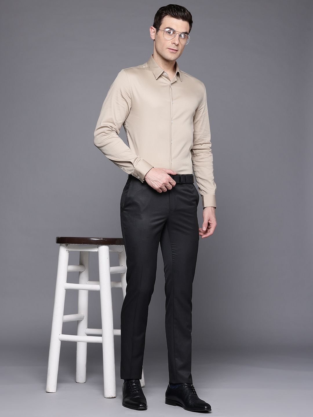 Raymond Men Slim Fit Formal Trousers