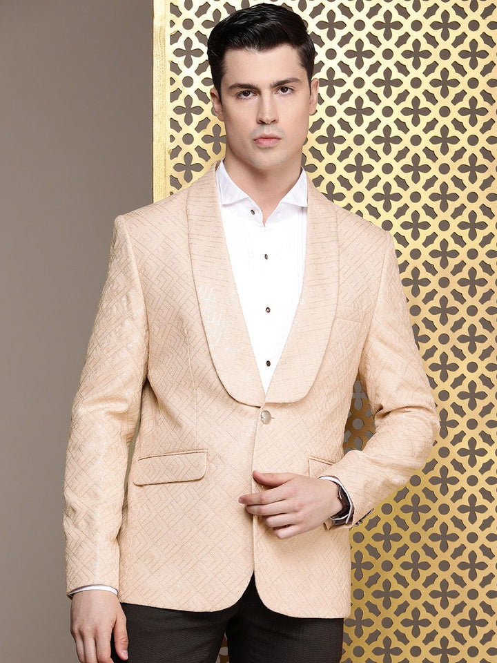 House of Pataudi Single-Breasted Sequinned Blazers