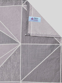 Myntra Elegant Homes Grey Geometric Printed Set Cadar King 300 TC 98.42" x 88.58"