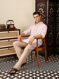 House of Pataudi Floral Printed Rozana Kurta
