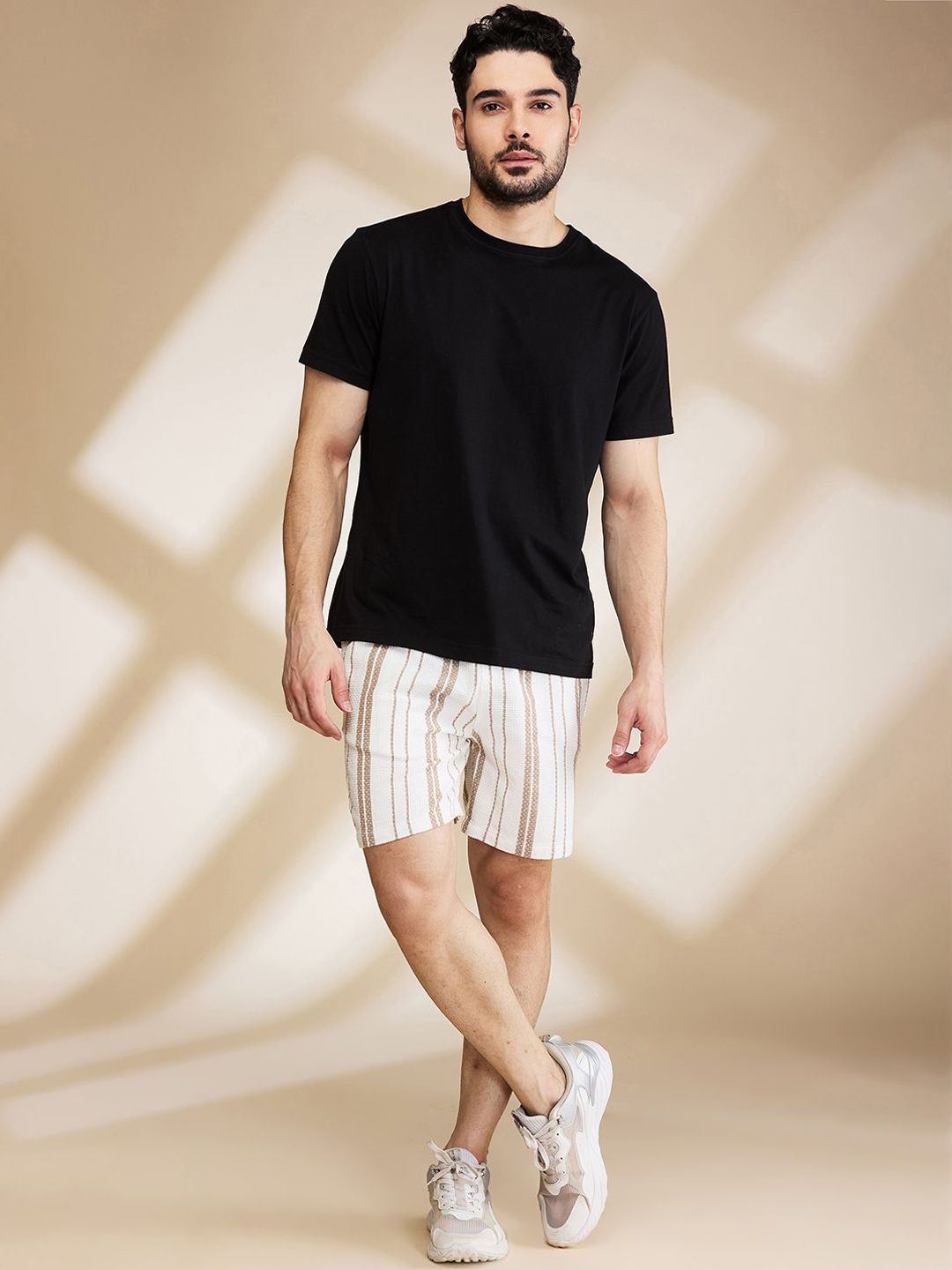 Being Human Men Striped Slim Fit Shorts
