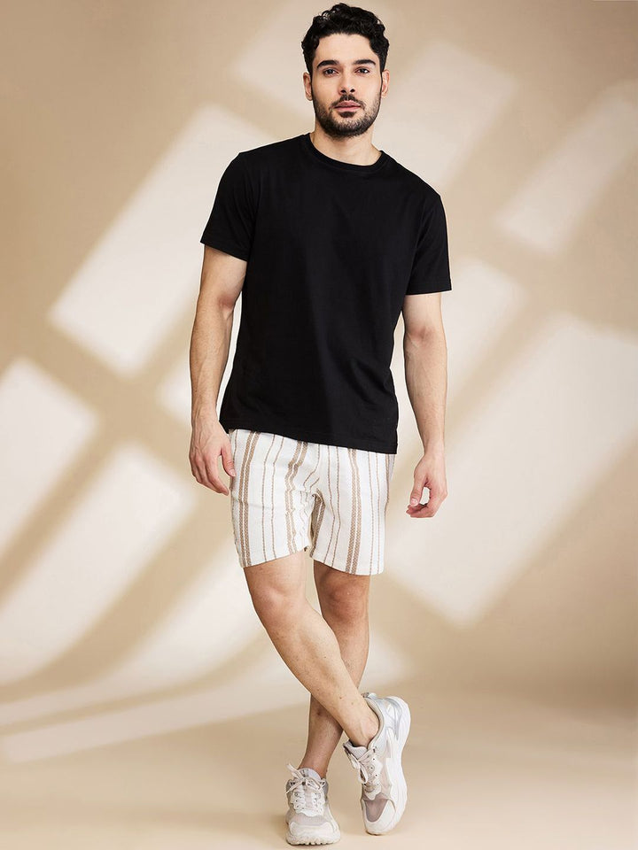 Being Human Men Striped Slim Fit Shorts