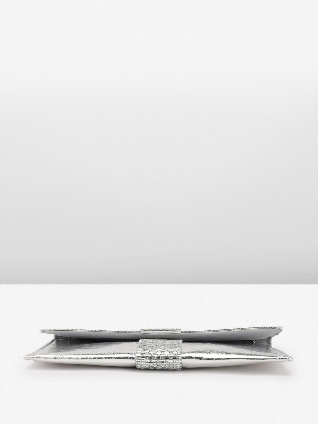 Anouk Abstract Textured Embellished Envelope Clutch