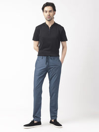 RARE RABBIT Men Aux Drawstring Mid-Rise Slim Fit Trouser