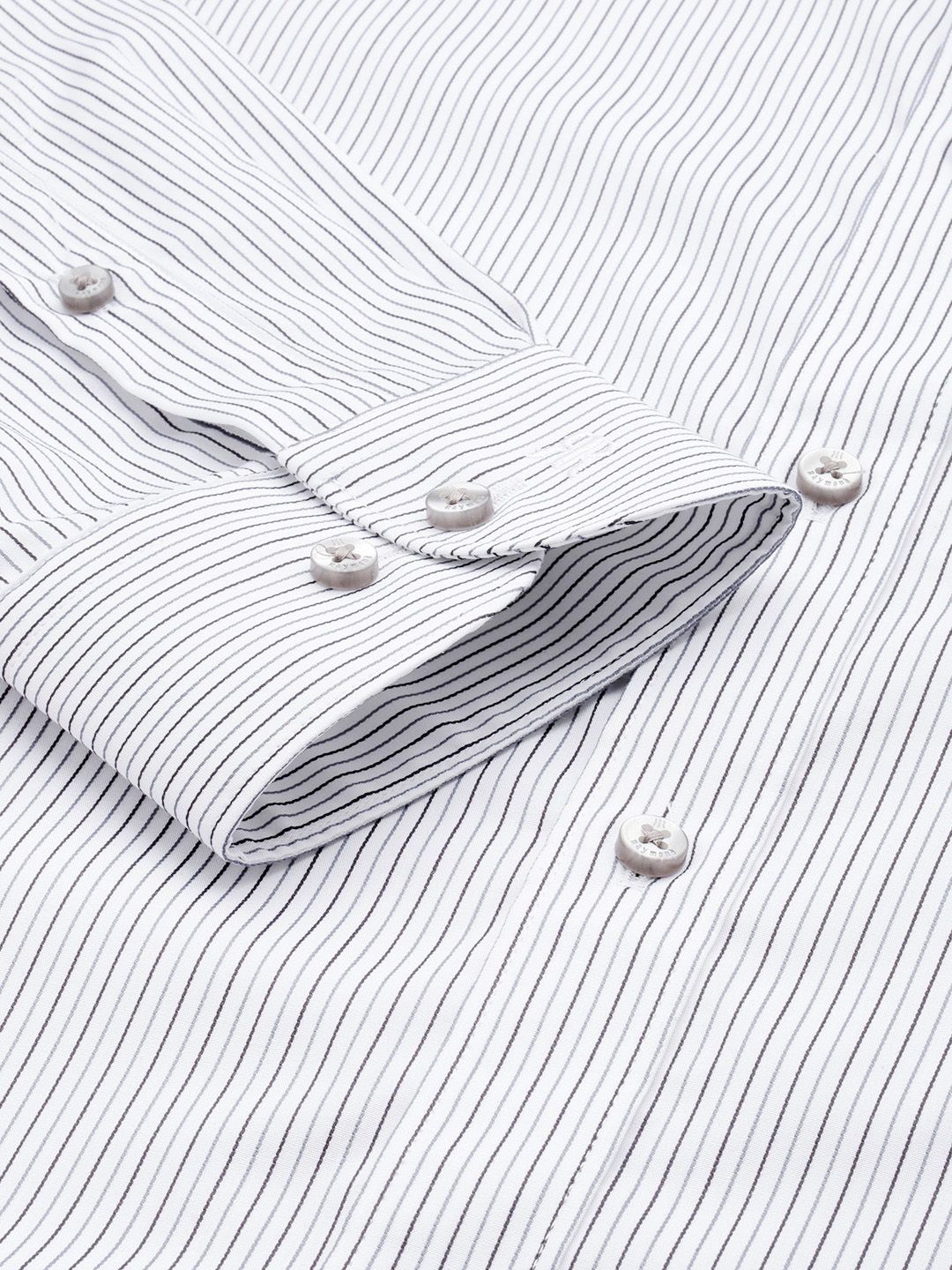 Raymond Men Pure Cotton Slim Fit Striped Formal Shirt