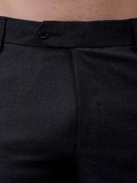 The Indian Garage Co. X Luxe Men Checked Slim Fit Formal Trousers