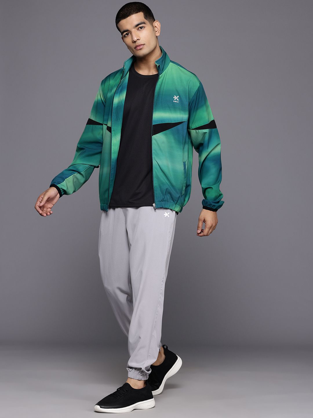 HRX by Hrithik Roshan Dyed Rapid-Dry Running Jacket