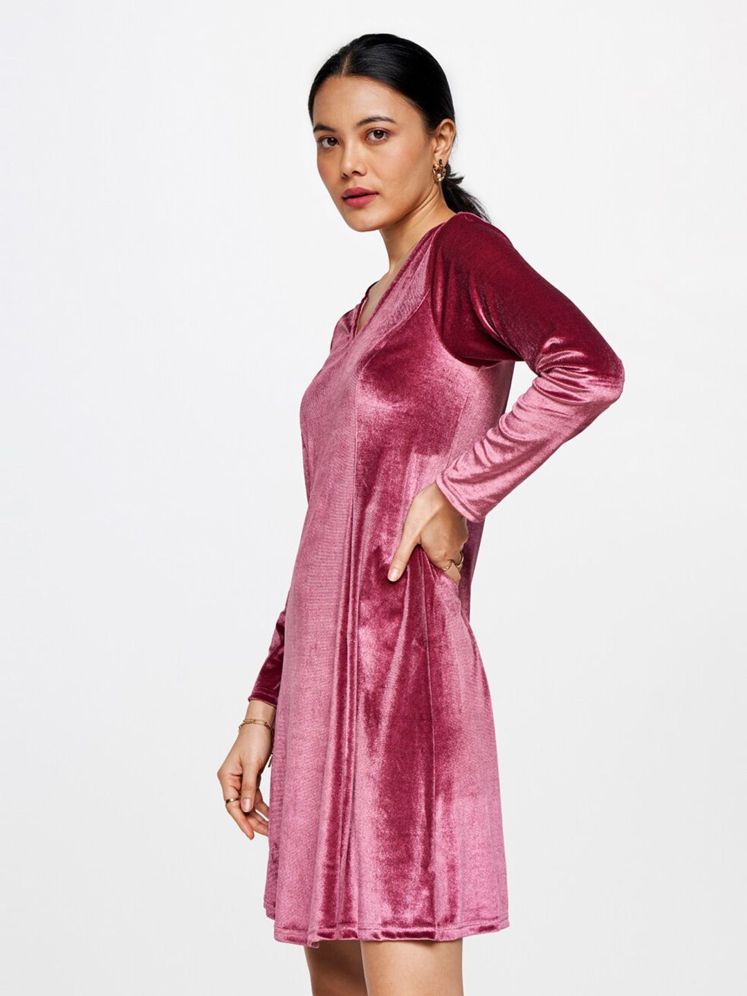AND Pink A-Line Dress
